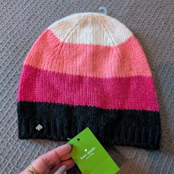 Nwt Kate Spade Colorblock Beanie 😍 - Picture 9 of 9